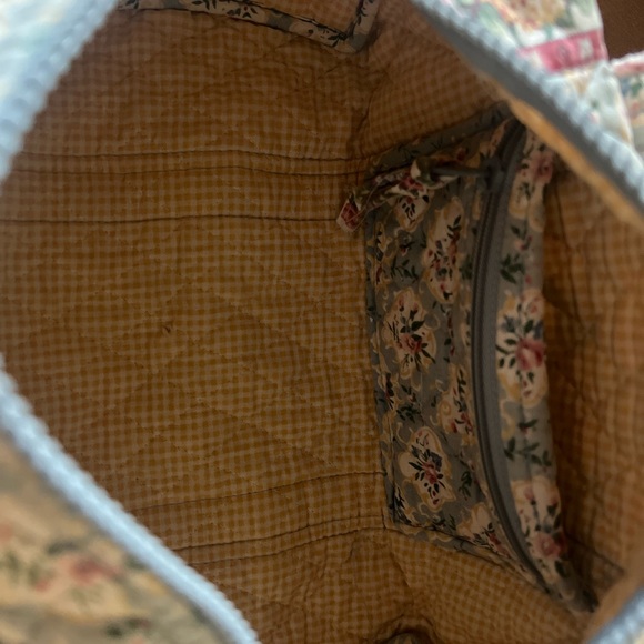 Rare Vintage VERA BRADLEY 1996 Pastel Blue 1st Generation 100 Mini Duffle Bag - Picture 6 of 8